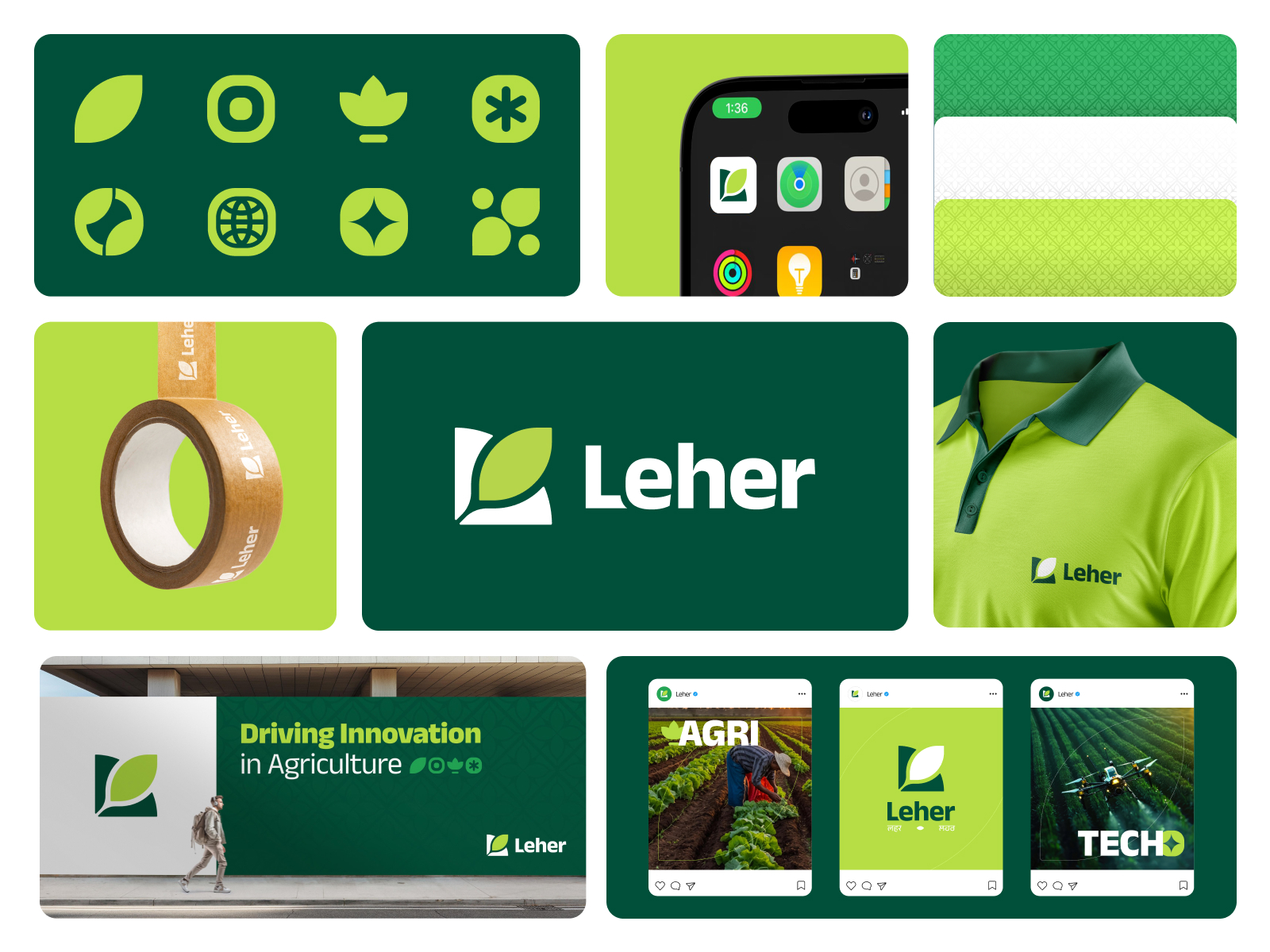 Leher - Agritech Startup Branding
